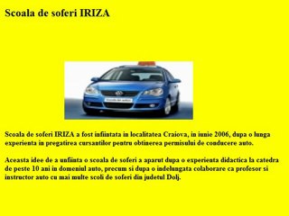 Scoala de soferi Iriza