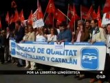 Miles de personas marchan por la libertad y el bilingüismo en Baleares