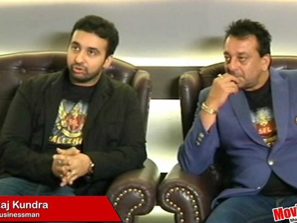 Sanjay Dutt & Raj Kundra @ SFL Challenger's Press Meet