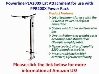 [REVIEW] Powerline PLA200X Lat Attachment for use with PPR200X Power Rack