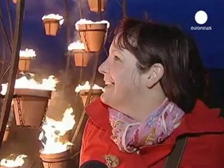 Stonehenge gets fired up for London 2012