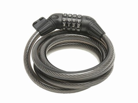 Antivol Lock spirale à chiffres + support inclu Ø 12mm long. 180cm : Lock