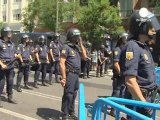 Spanish protesters mourn 