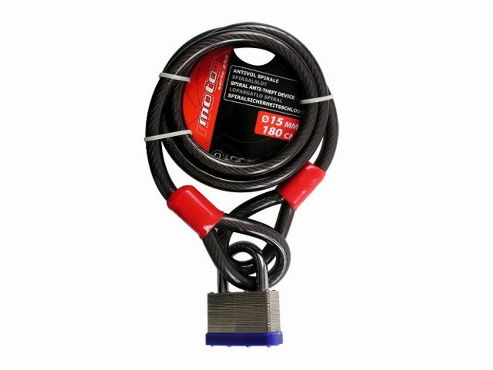Antivol spirale Ø 15mm long. 180cm : Omega lock