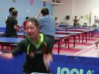La niña prodigio del ping pong