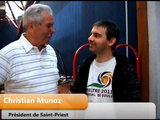 Interview Président Christian Munoz Grand Prix de Saint-Priest 2012