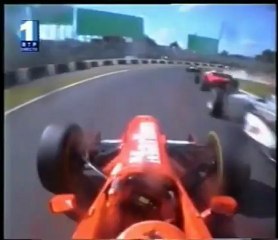 EDDIE IRVINE FLIES IN SUZUKA 1997