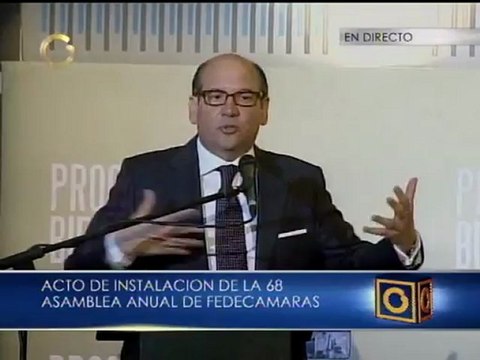 Palabras de Jorge Botti en Asamblea Anual número 68 de Fedecámaras