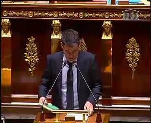 Intervention du député Olivier Faure dans l'hémicycle lors du débat sur le Projet de Loi de Finances Rectificative
