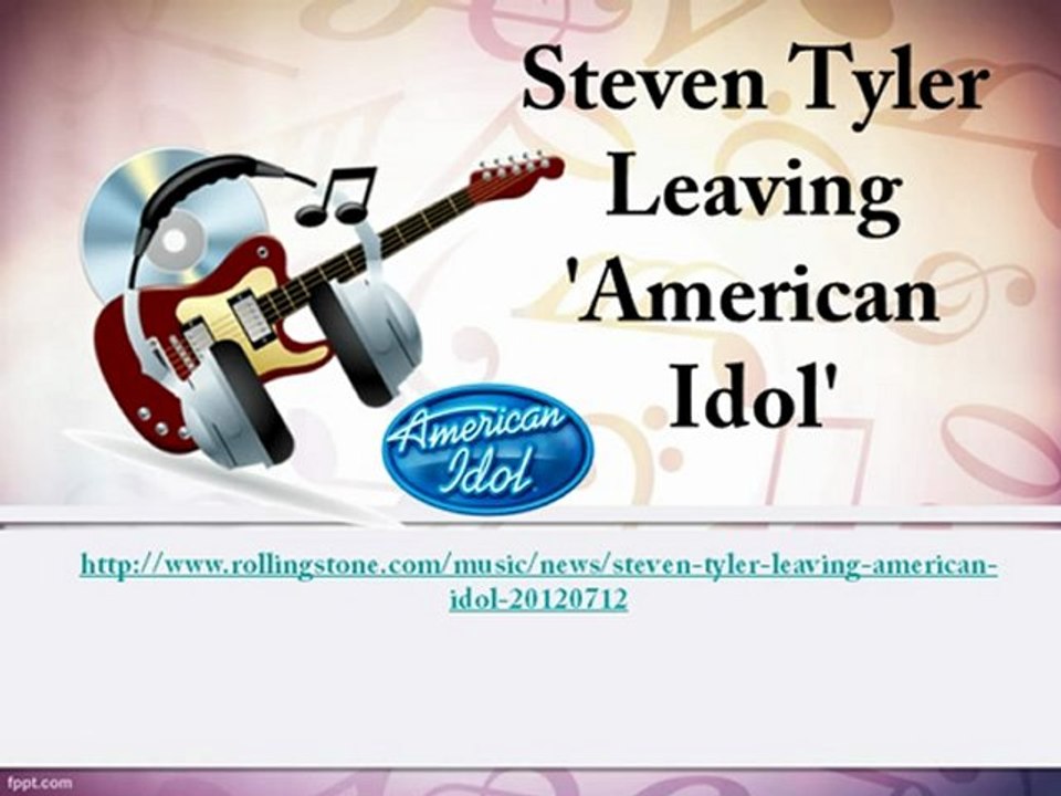 Steven Tyler Leaving 'American Idol'