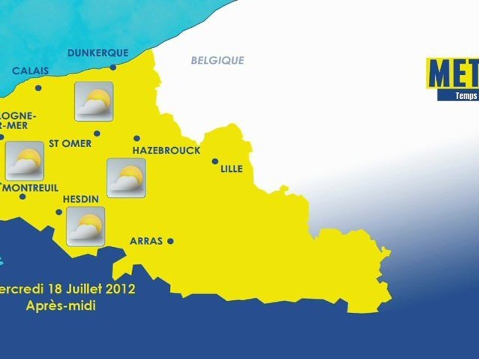 Opal'TV - La météo pour le mercredi 18 juillet  2012
