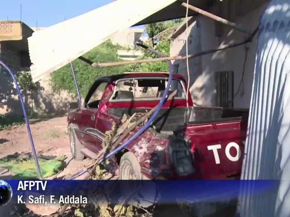 Syrie: Treimsa, ville dévastée