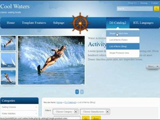 Joomla 2.5 / 1.7 template: JM-Cool-Waters