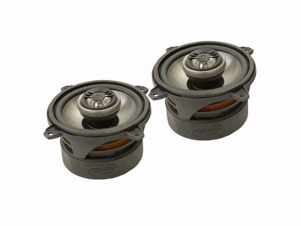 2 Haut-parleurs 2 voies coax. titane Ø 100mm : 300W : Boschmann