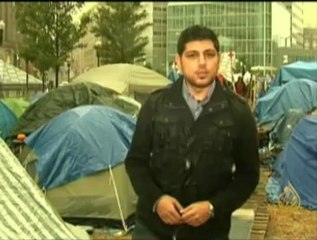 مخيمات الاحتجاج لحركة احتلوا في بوسطن