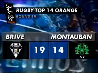 J19 - Brive-Montauban : 19-14