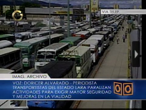 Transportistas del estado Lara paralizan sus actividades