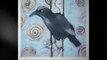 How to paint a crow using the ink resist technique with India ink