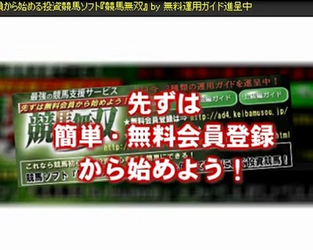WIN5的中予想に超便利ツール！競馬予想、投票は簡単クリック！無料会員で始める自動収支管理の競馬ソフト競馬無双(JRA-VAN対応・IPAT・即PAT連動）