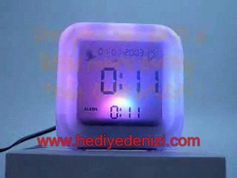 Renk Değiştiren Saat - 7 Renk
