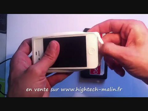Présentation housse gel K7 iphone 4 4S coque cassette