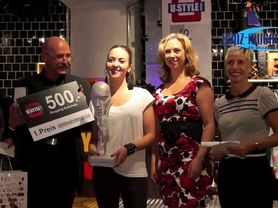 Verleihung "show up award 2012" @ ustyle fashion am 17.07.2012 in münchen für beste gestalter visuelles marketing