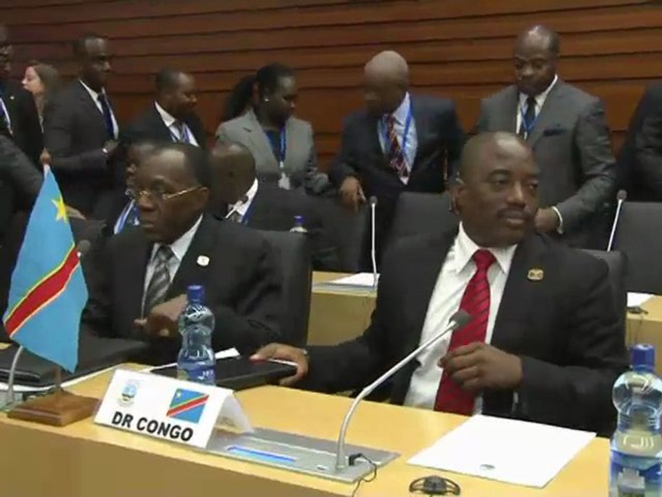 Le Président Kabila au sommet des chefs d'Etats Africains de l'UA à Addis-Abeba