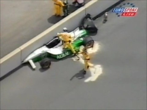 CART Michigan 1997 Big crash Johnstone