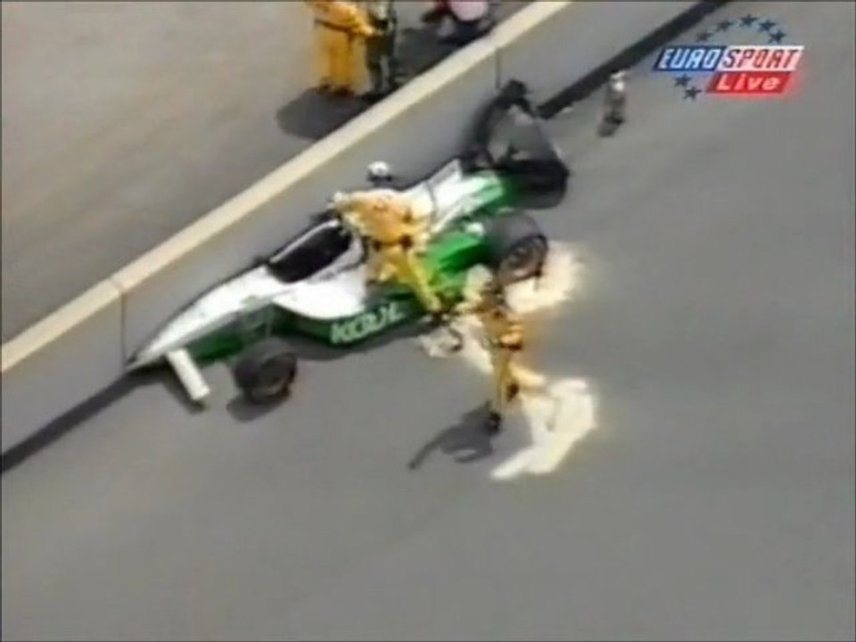 CART Michigan 1997 Big crash Johnstone