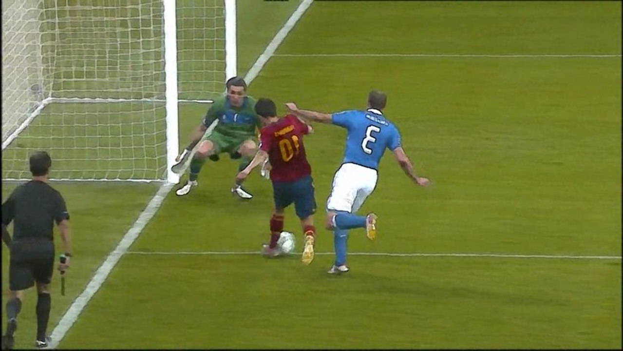 Goles de Silva, Alba, Torres y Mata en la final de la Eurocopa 2012 (Cadena COPE)