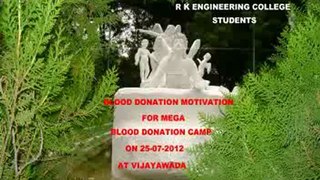 BLOOD DONATION MOTIVATION AT AMRUTSAI- RK ENGINEERING COLLEGES ON 18-07-2012-RED CROSS VJW