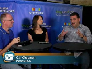 C.C. Chapman from PassionHit.tv at Blogworld 2012 - GeekBeat Tips & Reviews