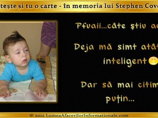 Citeste si tu o carte - in memoria lui Stephen R. Covey [HD]