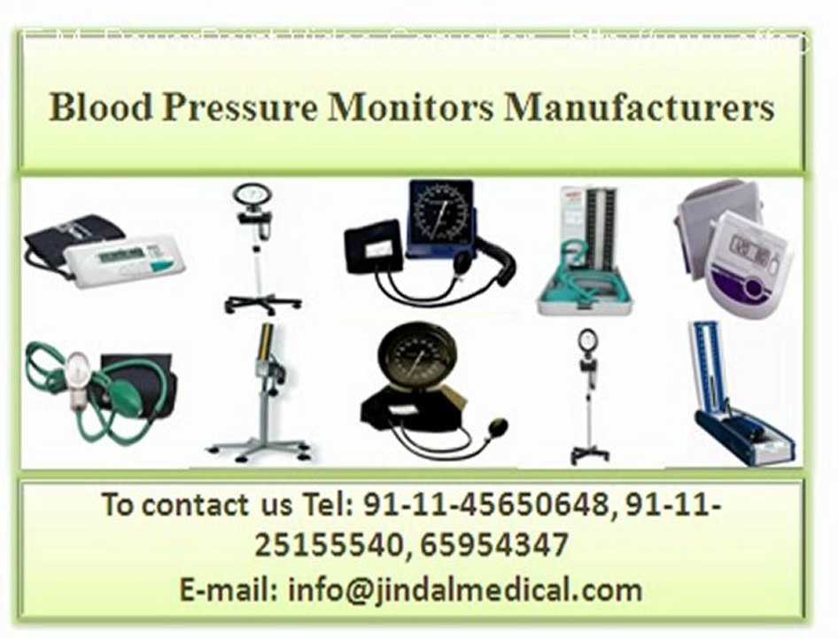 Blood Pressure Monitors Manufacturers: Sphygmomanometers Manufacturers