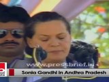 Sonia Gandhi in Andhra Pradesh, slams the opposition