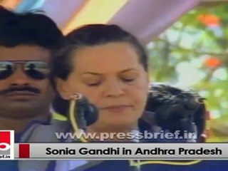 Sonia Gandhi in Andhra Pradesh, slams the opposition