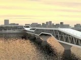 Projet architectural : Pont Héron à Saint-Sébatien-sur-Loire près de Nantes, par J. Eymard, P. Jaquet, M. Le Voyer.