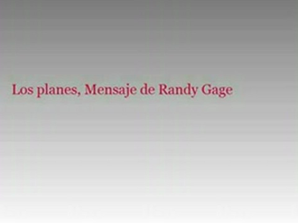 LOS PLANES SEGUN RANDY11