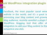 Facebook WordPress integration plugin features