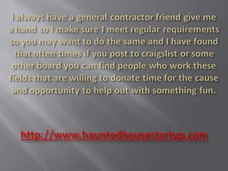 How to Build Haunted House Walls