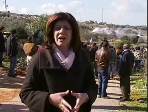 مسيرة سلمية ضد الاستيطان في الضفة الغربية