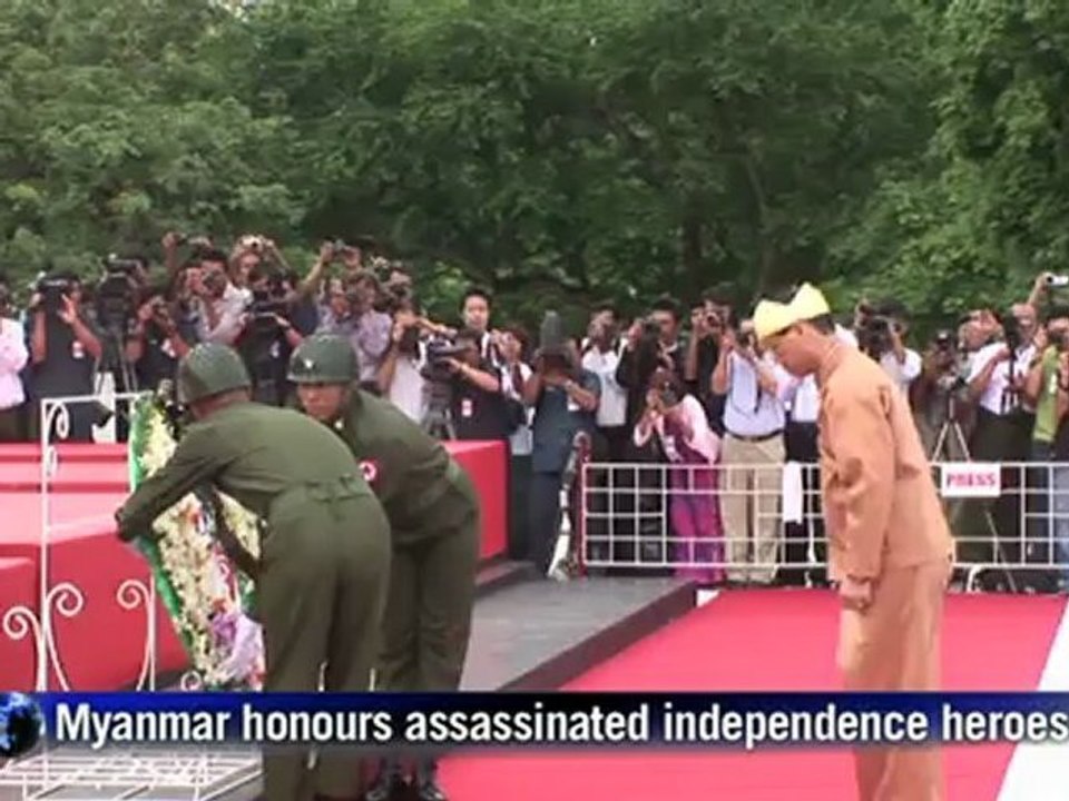 Myanmar pays tribute to Suu Kyi's hero father
