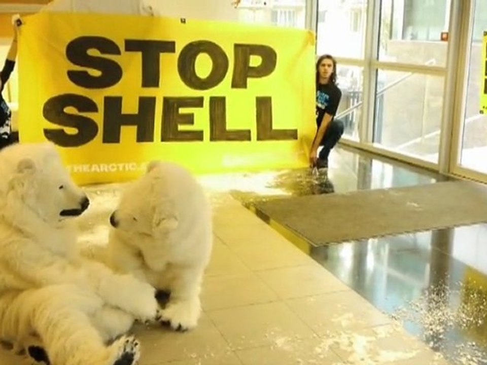 Greenpeace installe chez Shell un sanctuaire po...