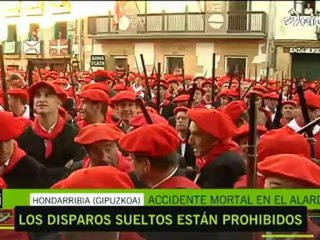 Fallece una mujer alcanzada por un disparo en el Alarde de Hondarribia