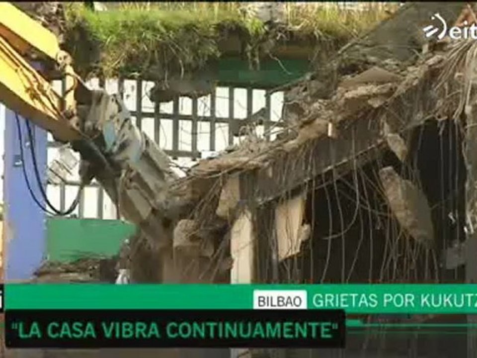 Grietas por el derribo del gaztetxe Kukutza