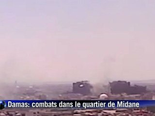 Combats à Damas: des nuages de fumées au-dessus de la ville