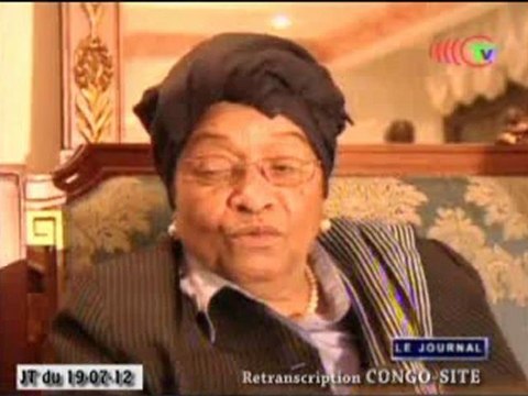 Ellen Johnson Sirleaf reçu par Denis Sassou N’Guesso