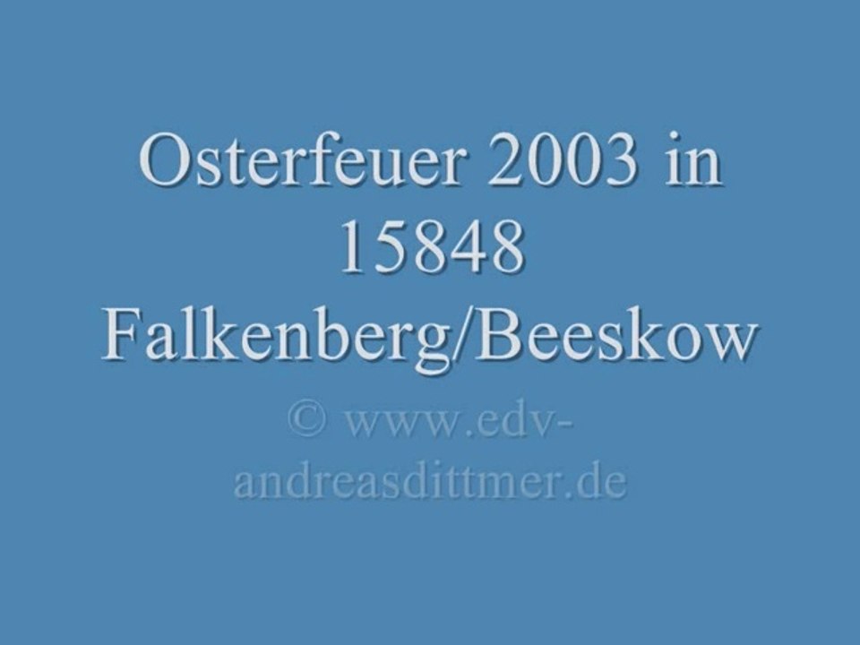 Osterfeuer 2003