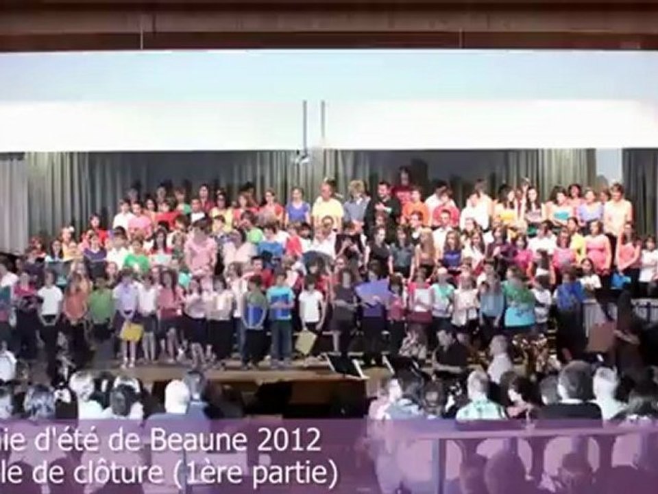 Académie d'été de Beaune 2012 - chorale (1ère partie)