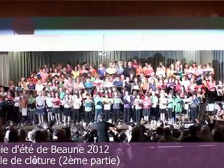 Académie d'été de Beaune 2012 - chorale (2ème partie)